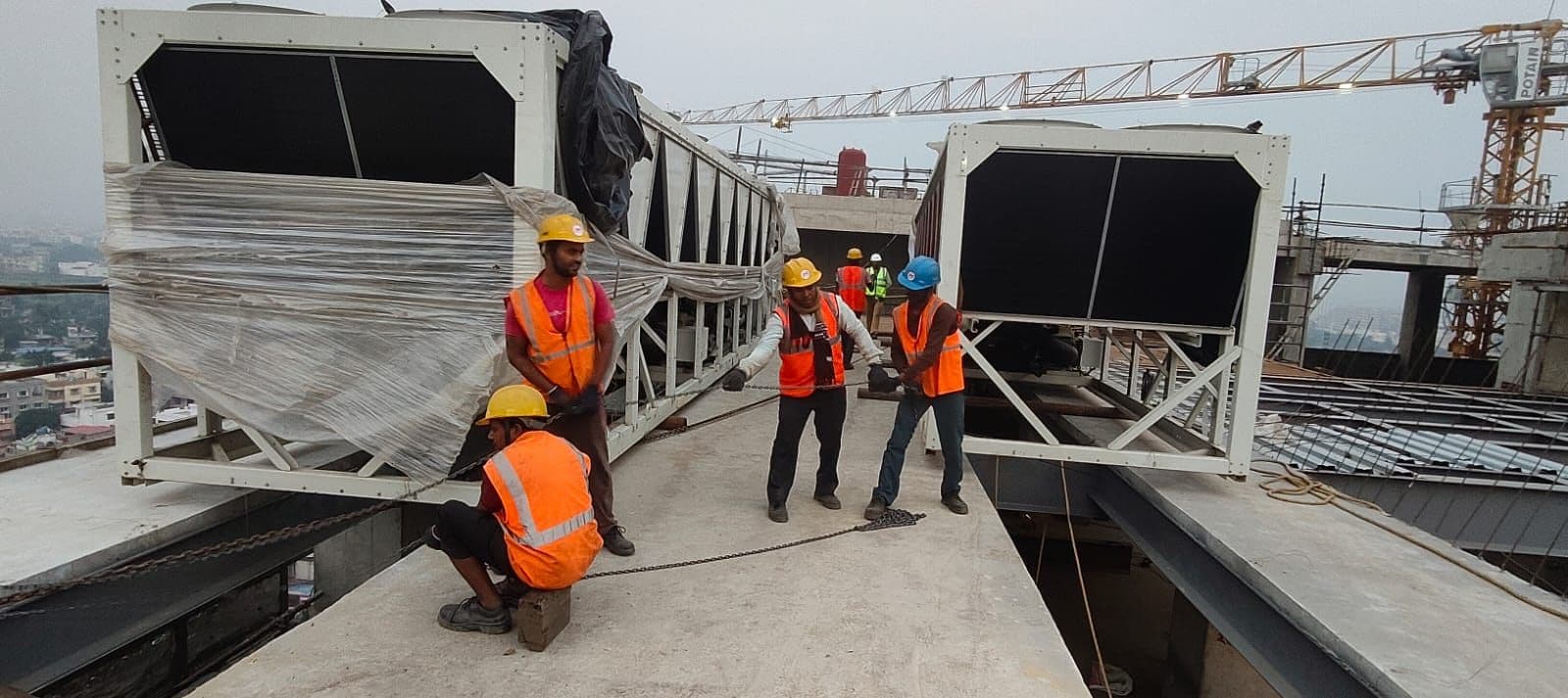 Chiller Machine Shifting — Peerless Hospital