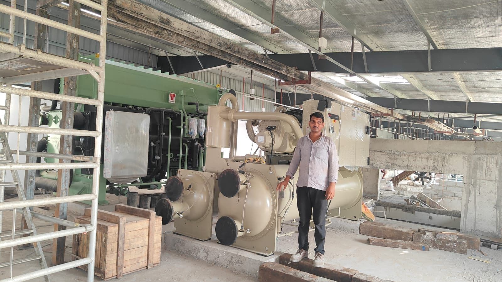 450 TR Chiller Dismantling & Reinstallation — RDB Project