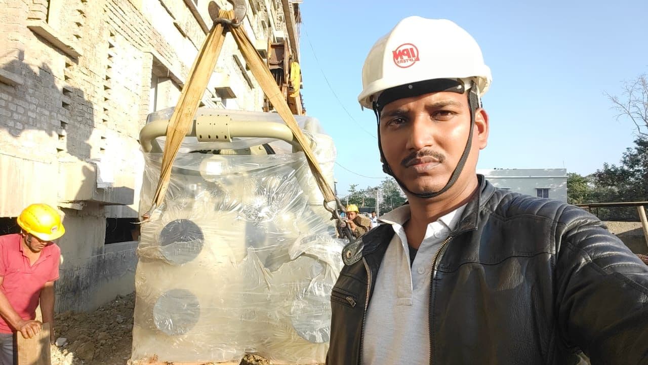 Chiller Unloading & Shifting — Kishori Hospital