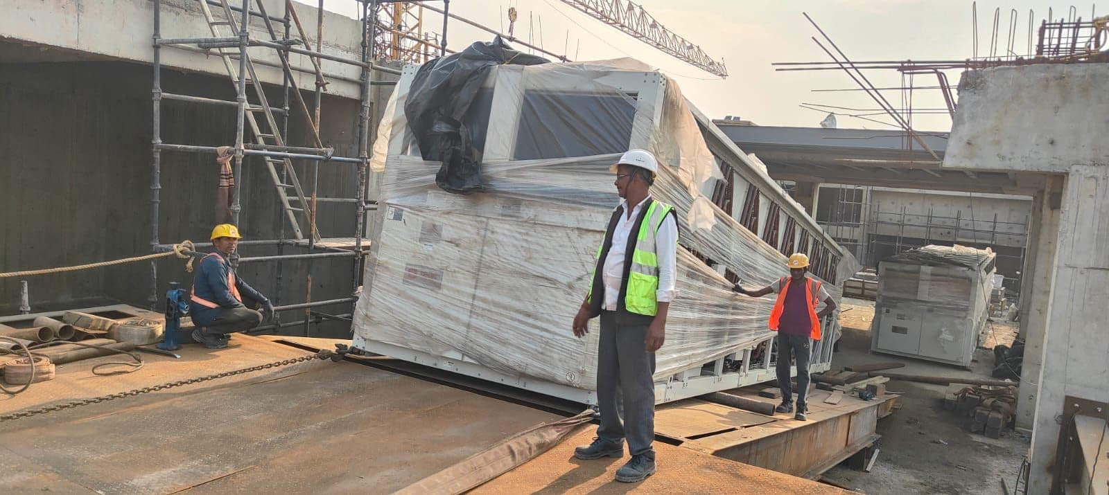 Chiller Machine Shifting — Peerless Hospital — Photo 2